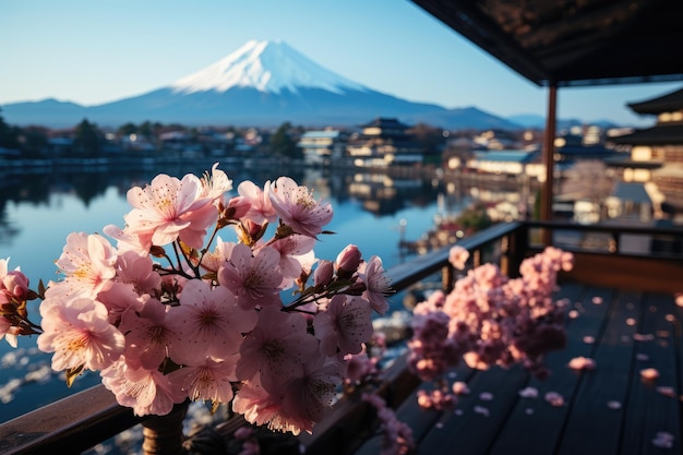 Fuji berg uitzicht Japanse vakantie reizen bestemming professionele fotografie