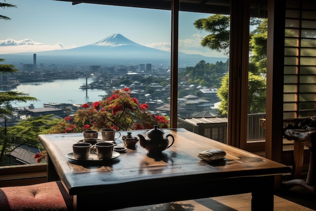 Fuji berg uitzicht Japanse vakantie reizen bestemming professionele fotografie