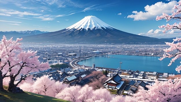 富士山 日本の美しい自然景色