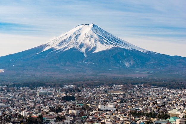 富士山、河口湖、日本。