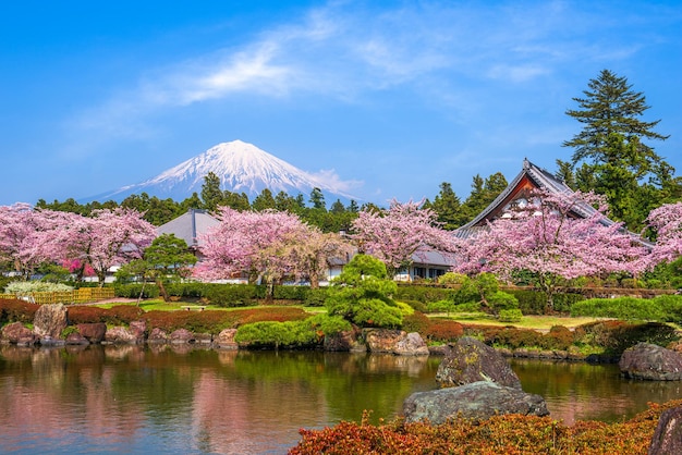 Foto fujinomiya shizuoka giappone con il monte fuji