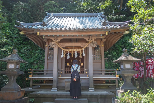 Fujisawajapan july 29 2023enoshima shrine at enoshima island in fujisawa kanagawa japan