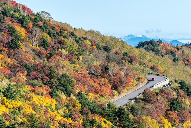 Fukushima Mountain bandai herfst herfst