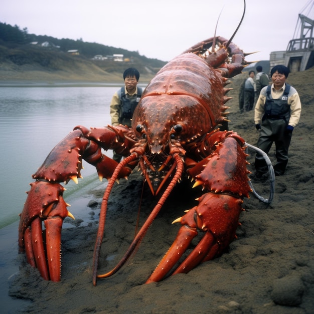 Fukushima's Astonishing Discovery Taming Giant Lobsters as Loyal Pack Animals and Rideable Wonders