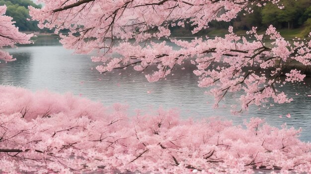 写真 日本 の ヒロサキ 公園 で 満開 の サキュラ チェリー の 花