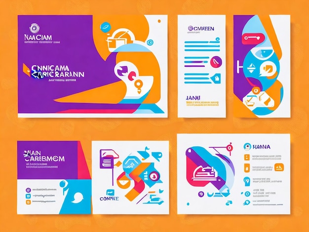 Photo full brand identity set three business card or visiting card template modern professional busines