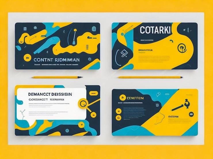 Photo full brand identity set three business card or visiting card template modern professional busines