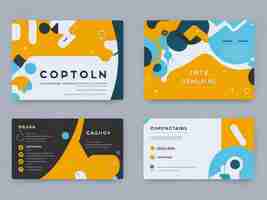 Photo full brand identity set three business card or visiting card template modern professional busines