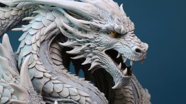 Photo full detail dragon