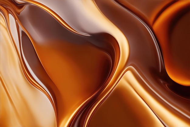 Full frame abstract caramel background AI Generated