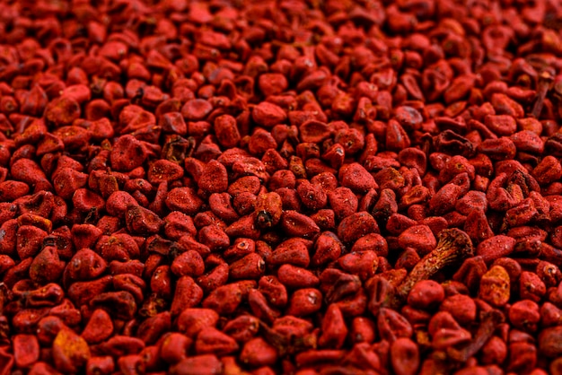 Full frame of annatto seed.  