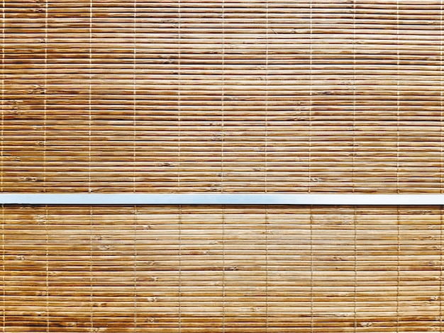 Full Frame Background of Bamboo Curtain Texture