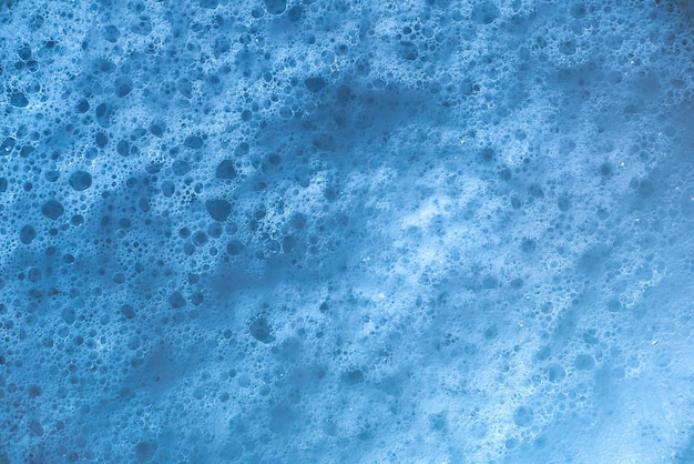 Full frame blue foam background