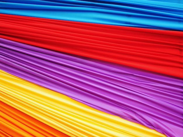 Foto tessuto morbido ondulato colorato full frame