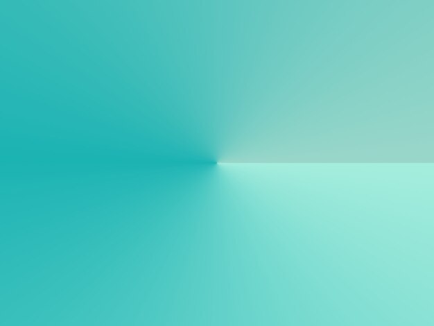 Full frame illustrated blue green conical gradient background with creasing line