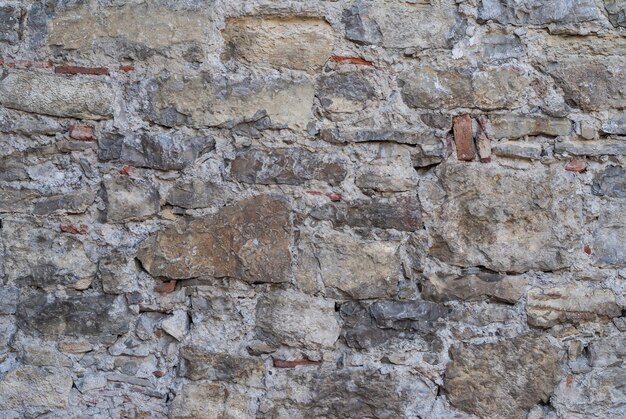 Photo full frame image of old stone wall