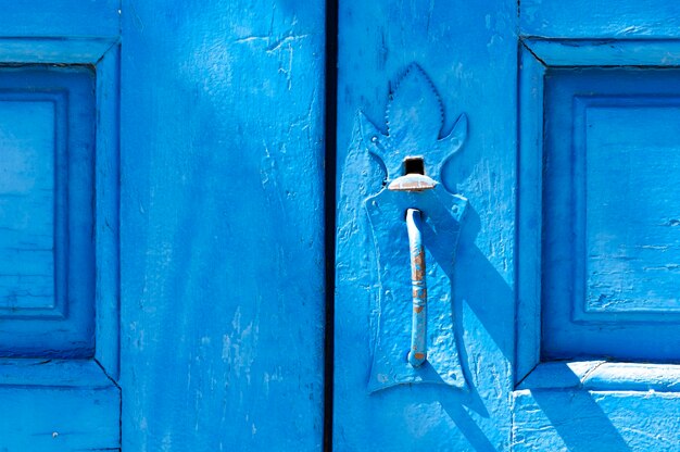 Full frame of old wooden door