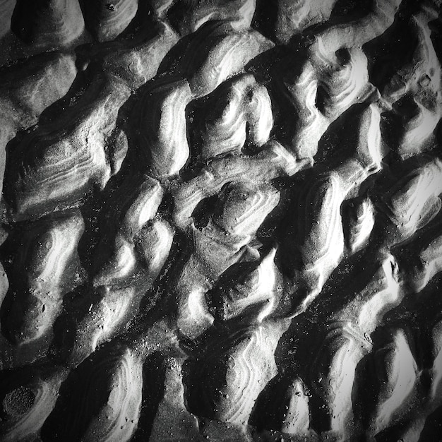 Full frame shot of abstract sand pattern on beach at jijoca de jericoacoara