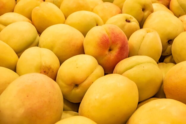 Full frame shot of apples for sale at market stall