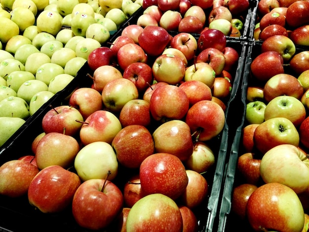 Photo full frame shot of apples