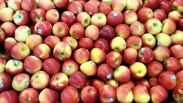 Photo full frame shot of apples