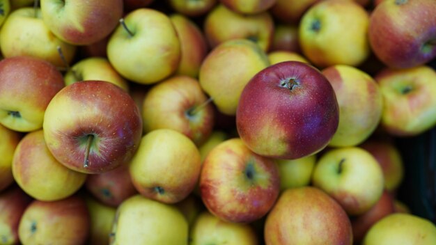 Photo full frame shot of apples