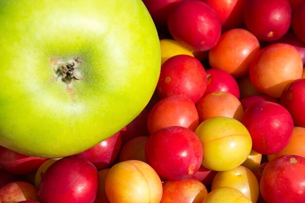 Photo full frame shot of apples