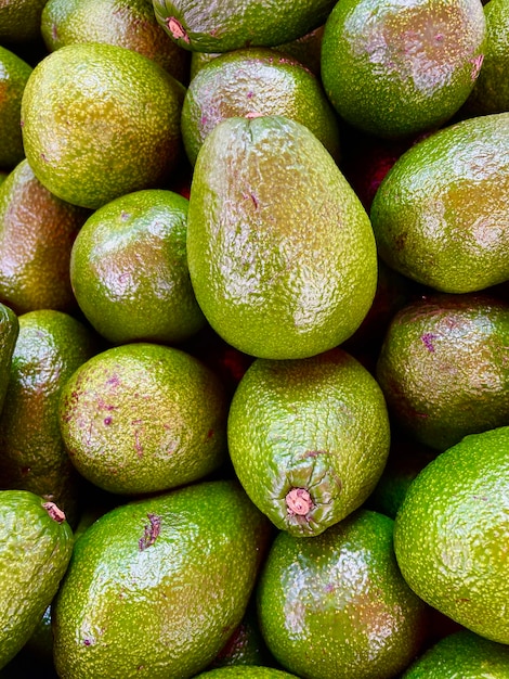 Full frame shot of avocados