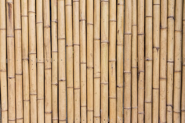 Photo full frame shot of bamboo fence