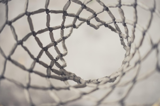 Full frame shot of basket ball hoop