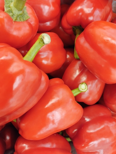 Photo full frame shot of bell peppers