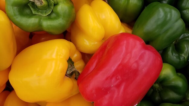 Full frame shot of bell peppers