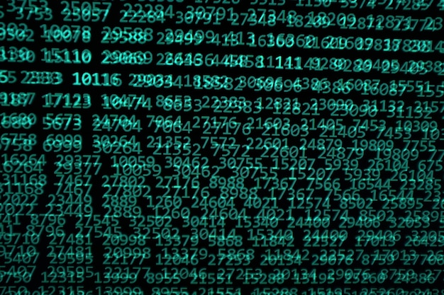 Full frame shot of binary codes