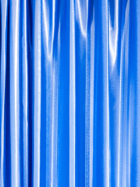 Full frame shot of blue curtain