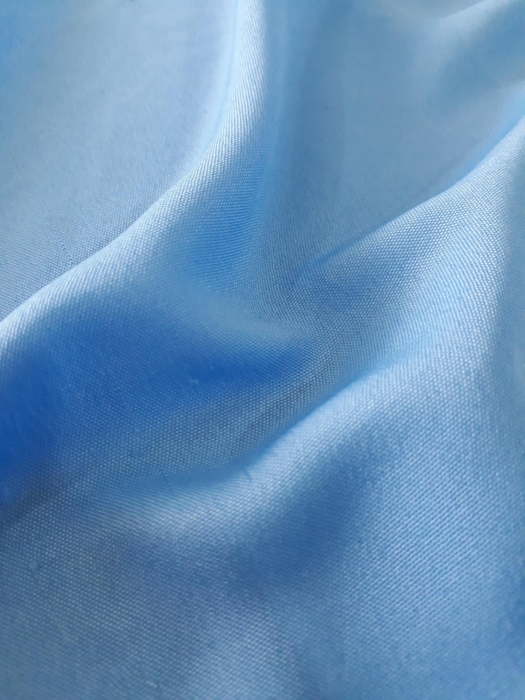 Photo full frame shot of blue fabric