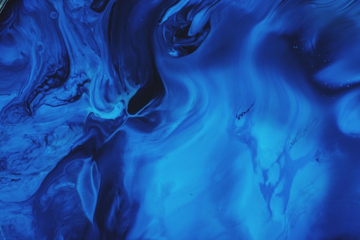 Photo full frame shot of blue paint