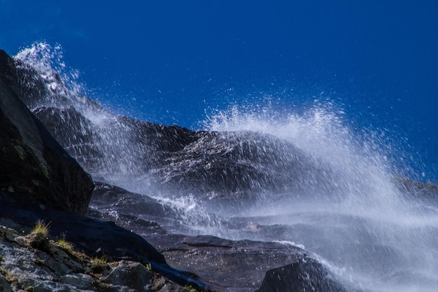 Full frame shot of blue sea against sky