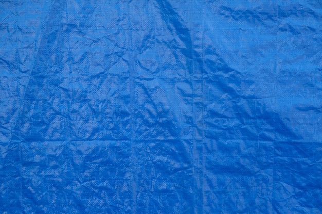 Full frame shot of blue tarpaulin