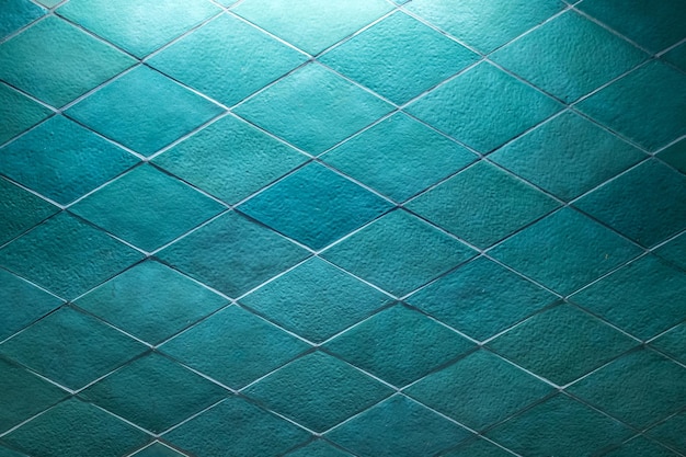 full frame shot of blue tiles