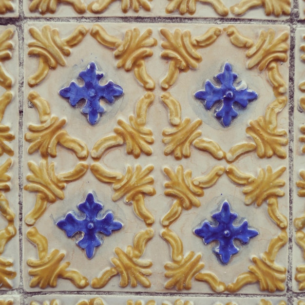 full frame shot of blue wall
