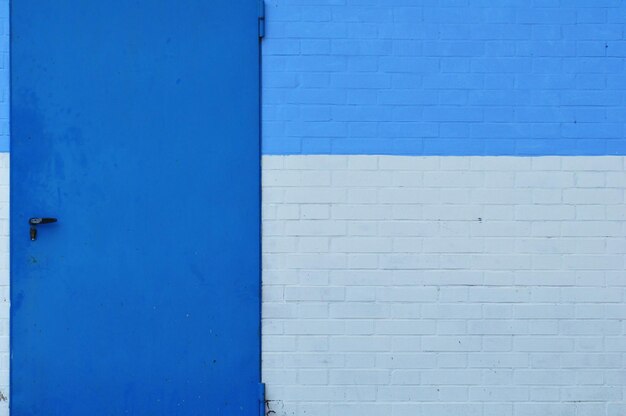 Photo full frame shot of blue wall