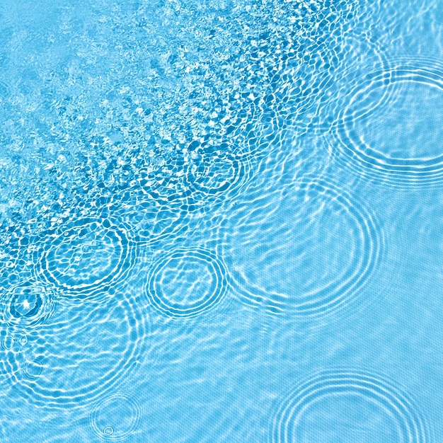 full frame shot of blue water in swimming pool