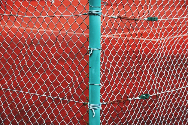 Photo full frame shot of chainlink fence