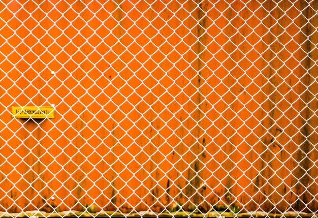 Photo full frame shot of chainlink fence