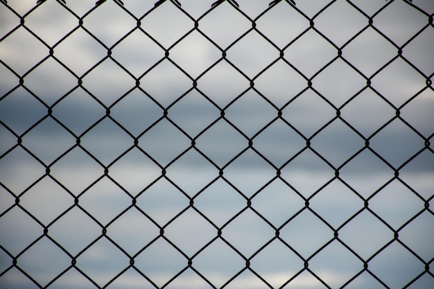 Photo full frame shot of chainlink fence