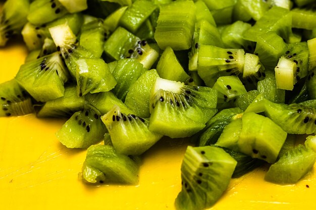 Full frame shot of chopped vegetables