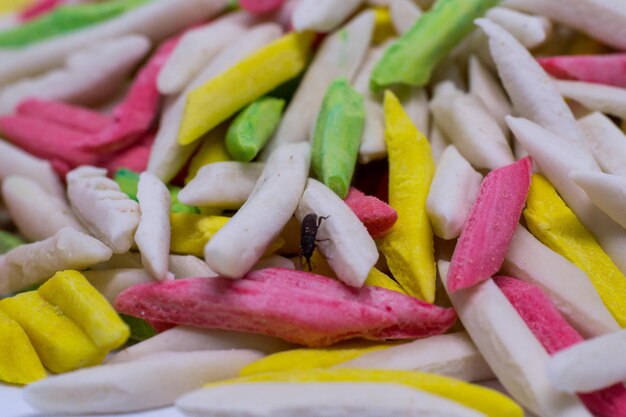 Full frame shot of chopped vegetables