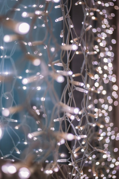 Full frame shot of christmas lights