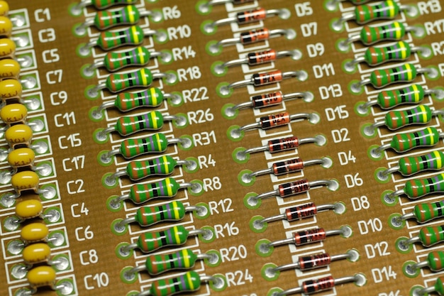 Photo full frame shot of circuit board with numbers