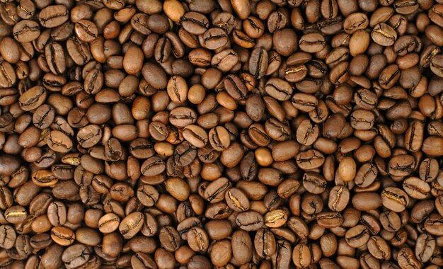 Photo full frame shot of coffee beans